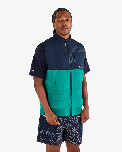 Finca Vest - Black / Marine Green Malbon Men