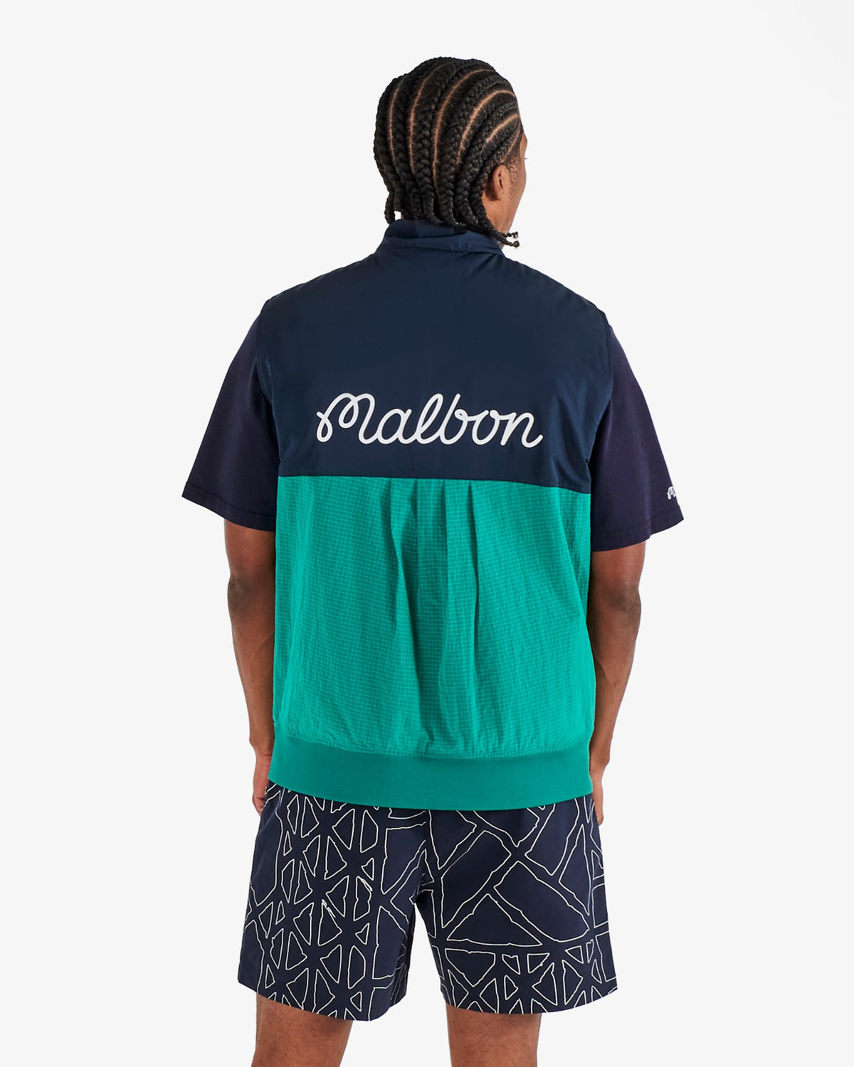 Finca Vest - Black / Marine Green Malbon Men