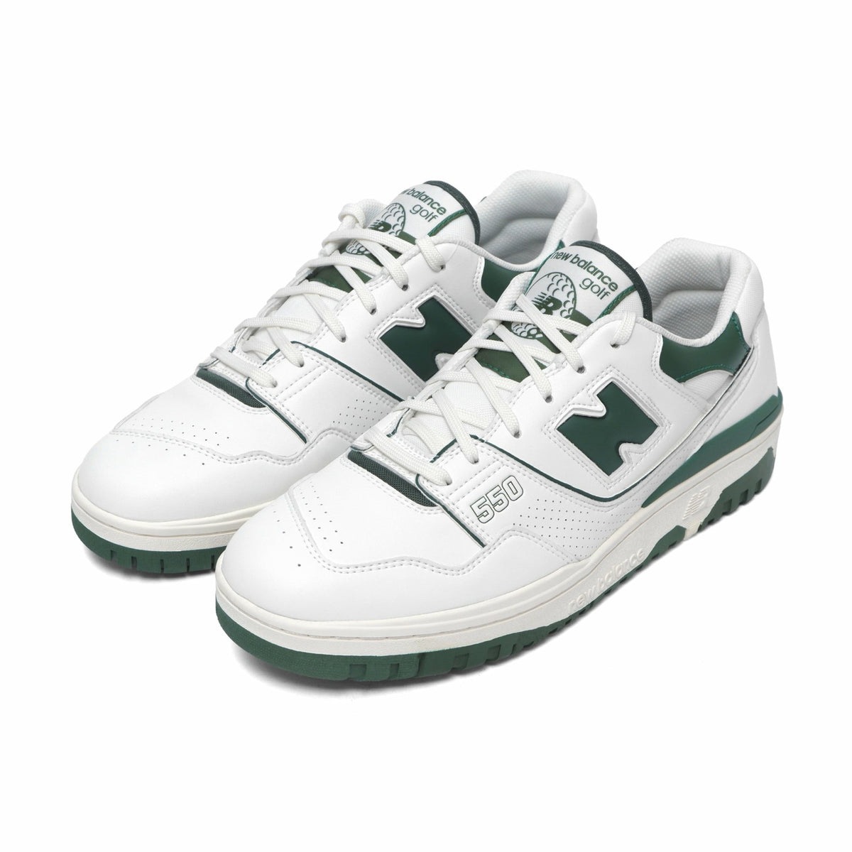 New Balance 550 Golf Shoe - White/Green Malbon Men