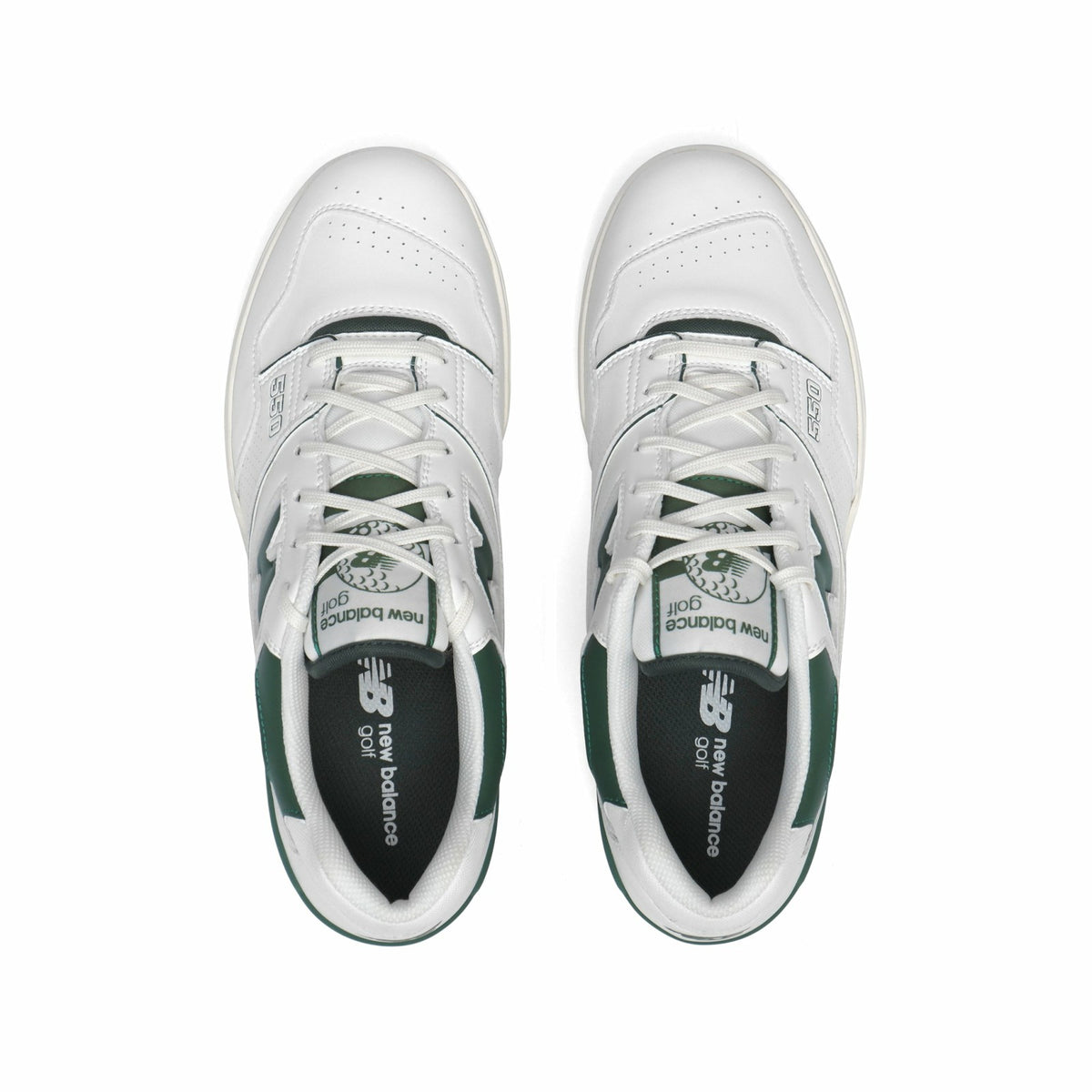 New Balance 550 Golf Shoe - White/Green Malbon Men