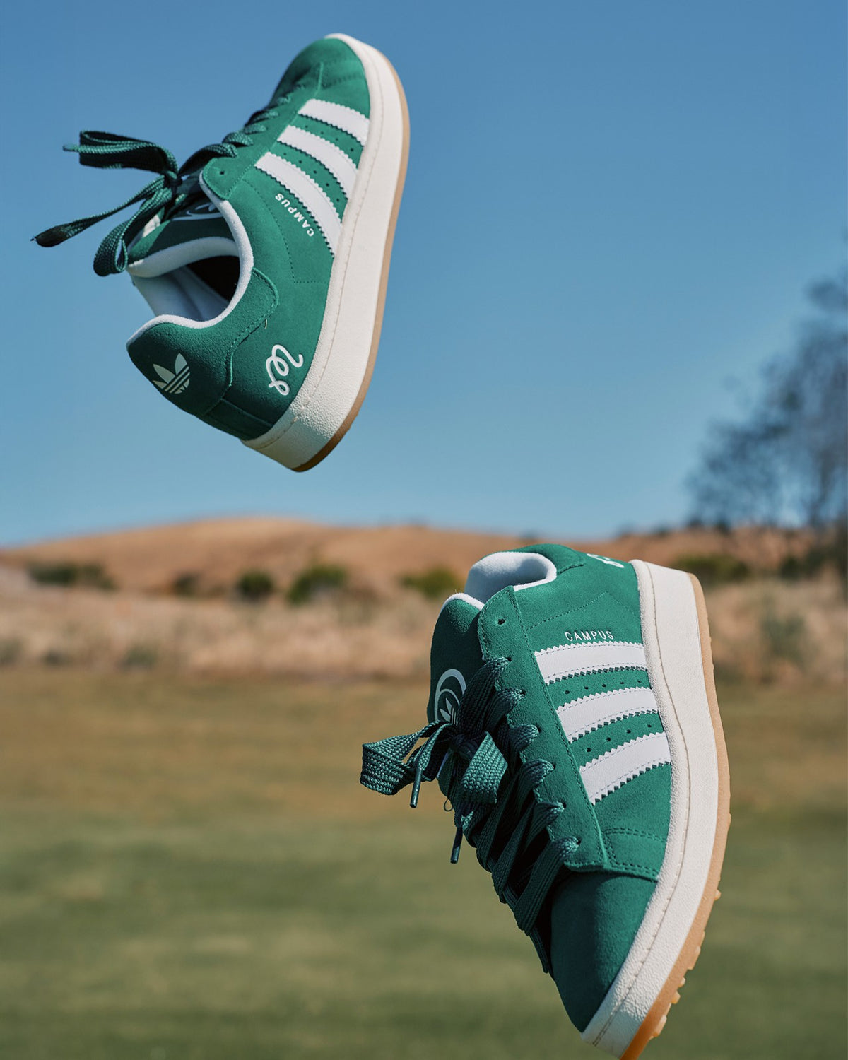 Malbon X Adidas Campus Golf Shoe - Dark Green Malbon Men