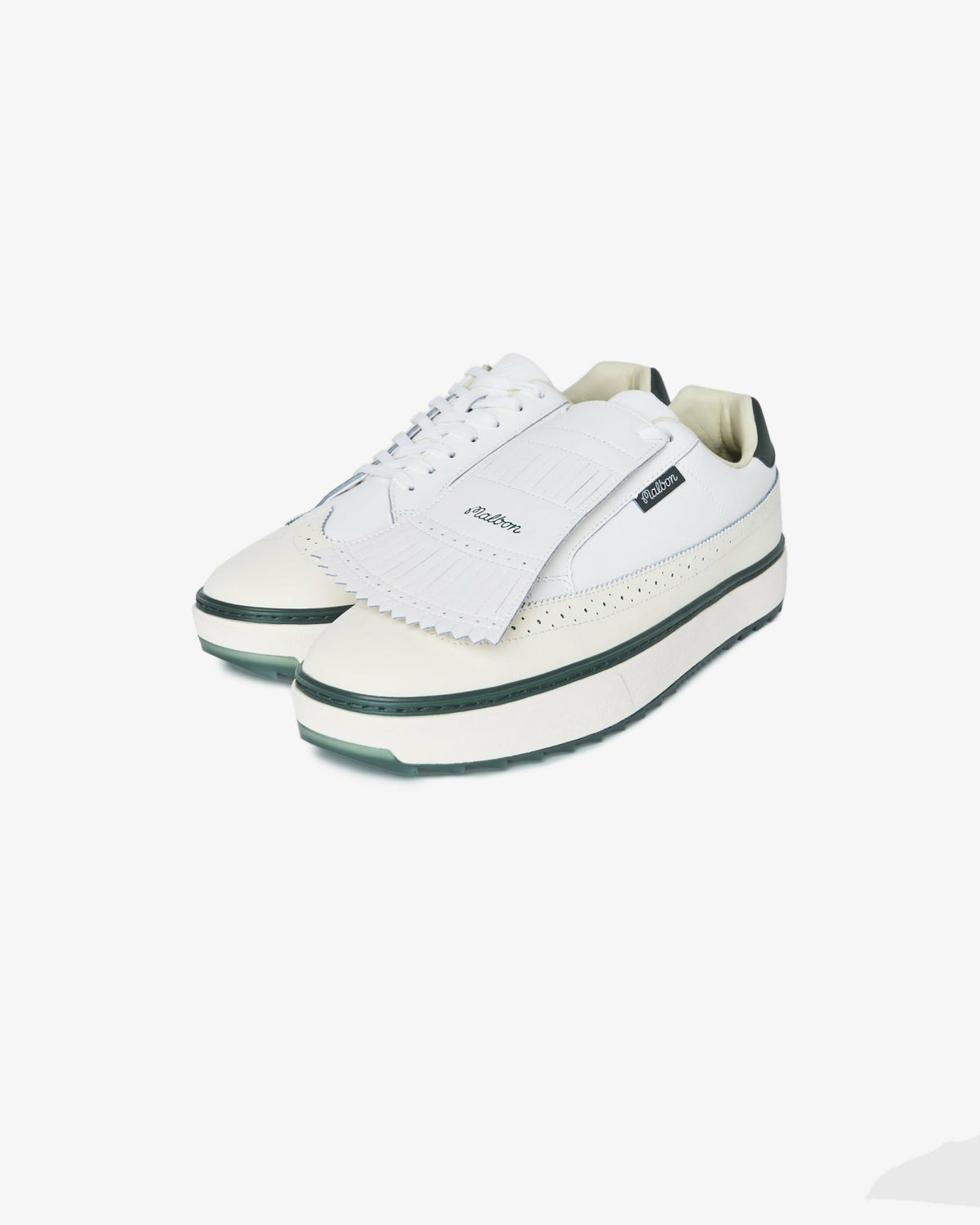 Course Golf Shoe - Ivory / Green Malbon Men