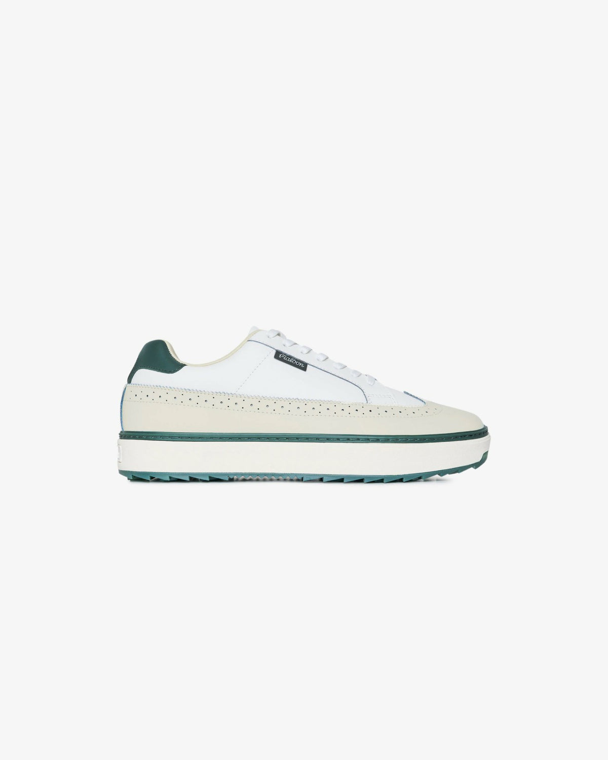 Course Golf Shoe - Ivory / Green Malbon Men