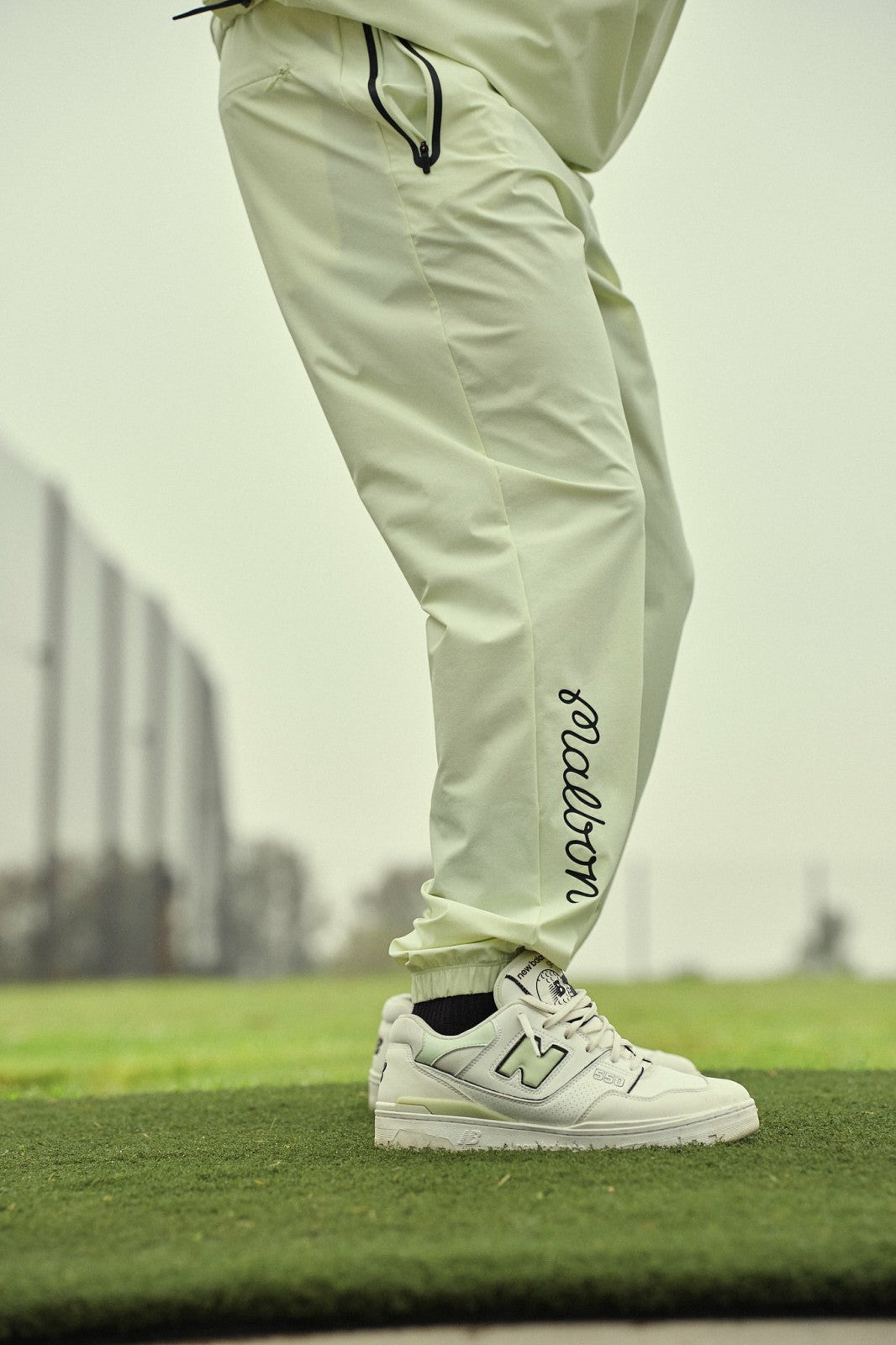 New Balance 550 Golf Shoe - White/Sweetgrass Malbon Men