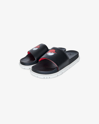 Buckets Slide - Black/Red Malbon Men
