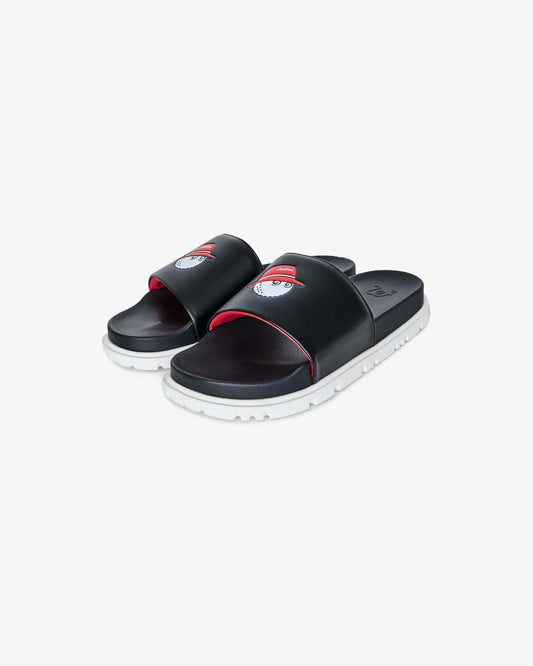 Buckets Slide - Black/Red Malbon Men