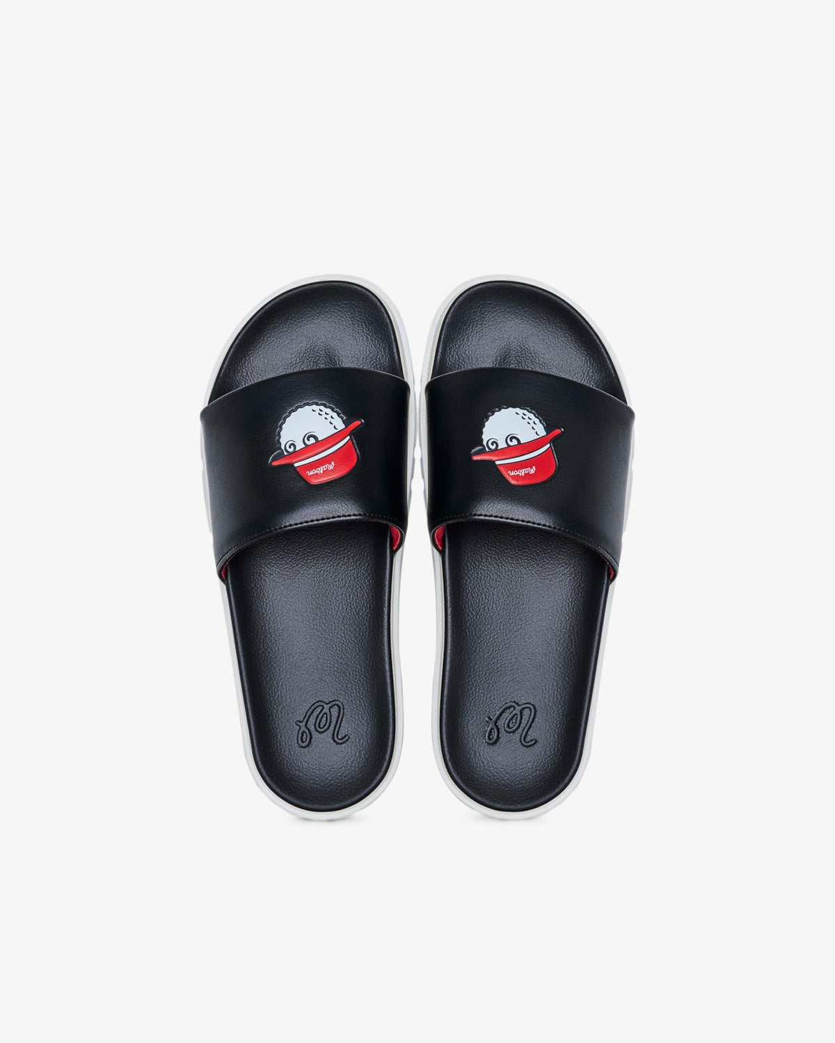 Buckets Slide - Black/Red Malbon Men