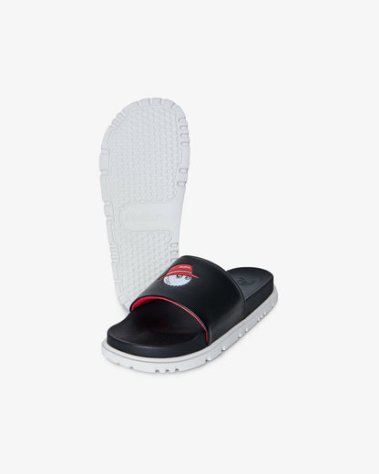 Buckets Slide - Black/Red Malbon Men