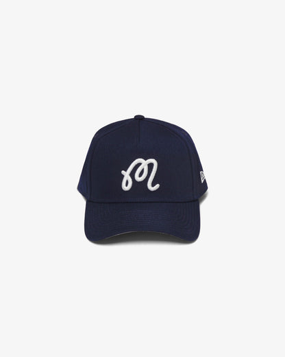 Malbon X New Era 9forty A-Frame M Script - Navy Malbon Men