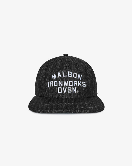 Foreman Snapback - Black Stone Washed Denim Malbon Men