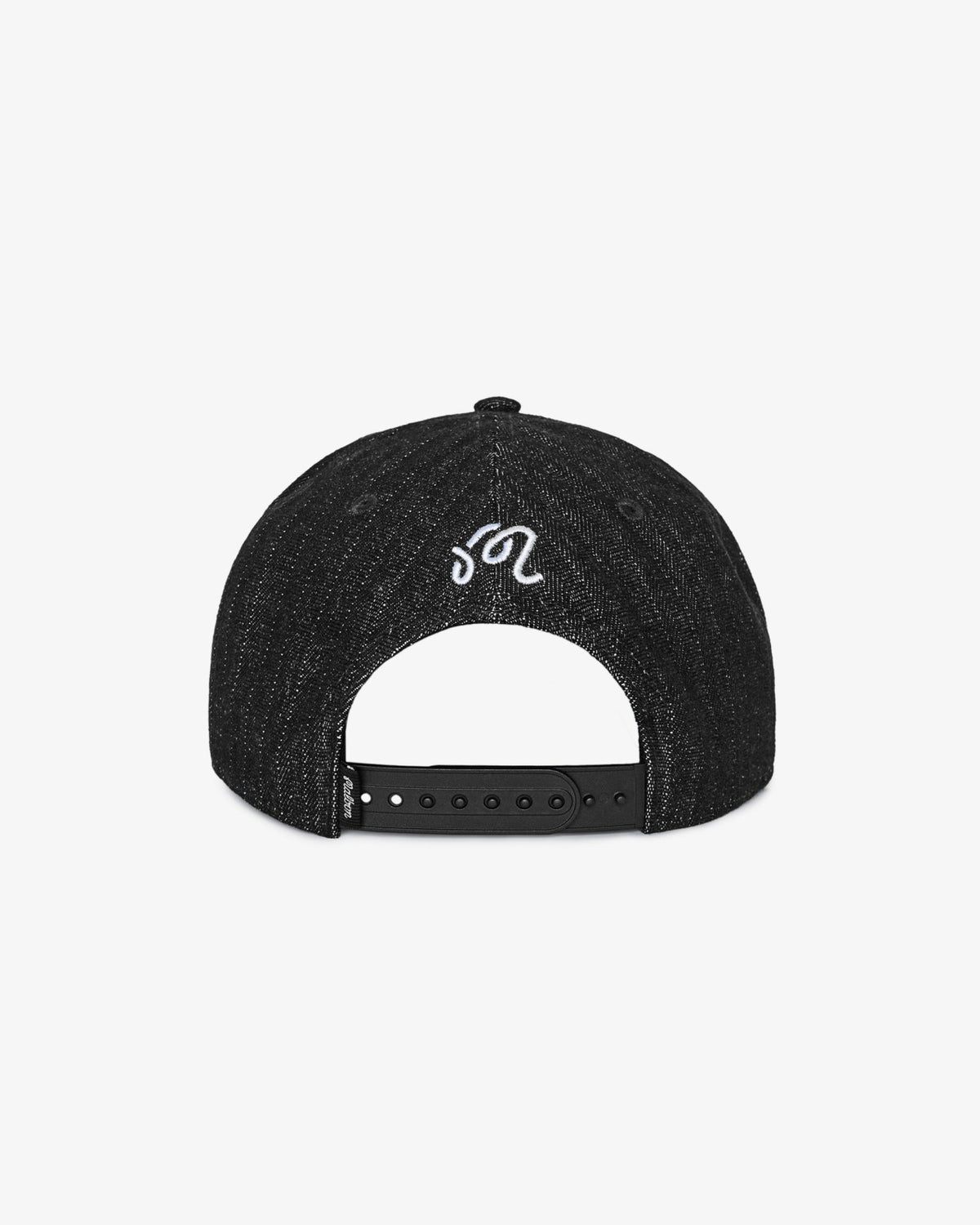 Foreman Snapback - Black Stone Washed Denim Malbon Men