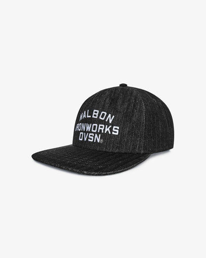 Foreman Snapback - Black Stone Washed Denim Malbon Men