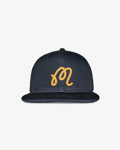 M Script Snapback - Blueberry Malbon Men