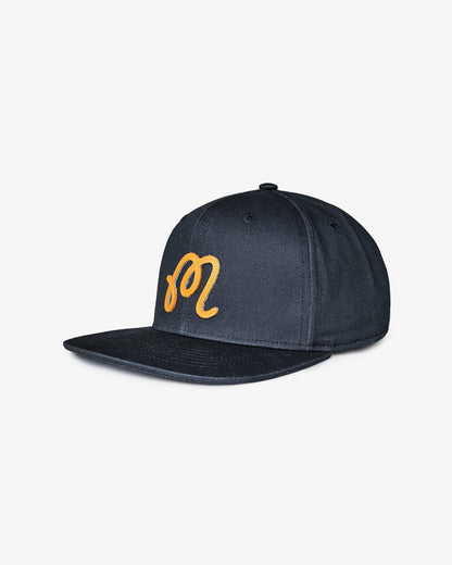 M Script Snapback - Blueberry Malbon Men