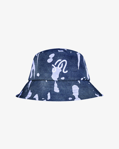 Inkwash Bucket Hat - Navy Inkwash Malbon Men