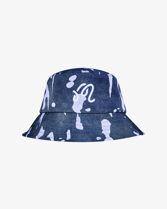 Inkwash Bucket Hat - Navy Inkwash Malbon Men
