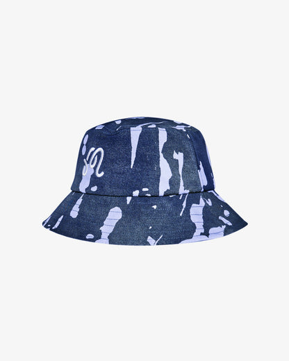 Inkwash Bucket Hat - Navy Inkwash Malbon Men