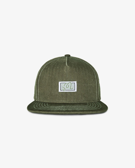 Station Snapback - Military Green Malbon Men