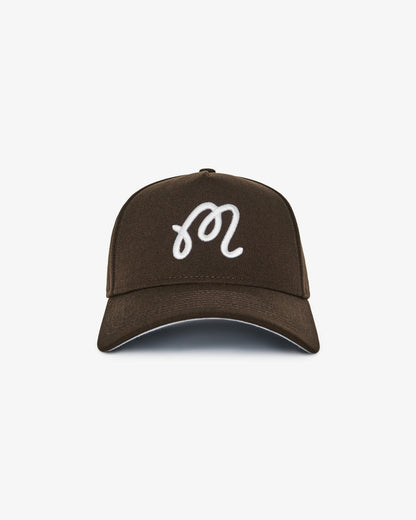 Malbon X New Era 9forty A-Frame M Script - Walnut Malbon Men