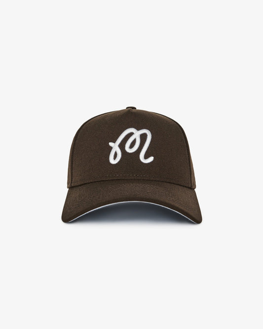 Malbon X New Era 9forty A-Frame M Script - Walnut Malbon Men