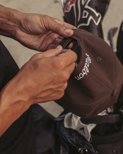 Malbon X New Era 9forty A-Frame M Script - Walnut Malbon Men