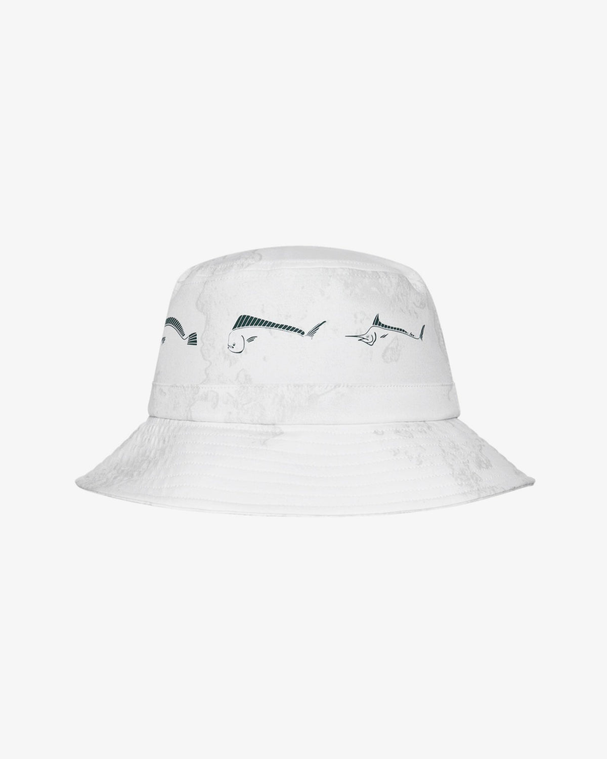 Golf And Tackle Bucket Hat - White Ripple Malbon Men