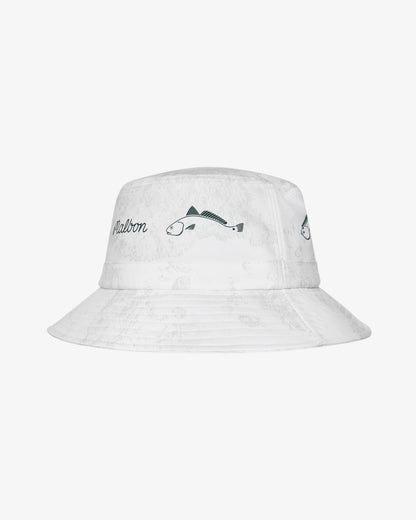 Golf And Tackle Bucket Hat - White Ripple Malbon Men