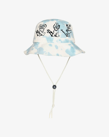 Grateful Dead Alphabet Bucket Hat - Light Blue Malbon Men