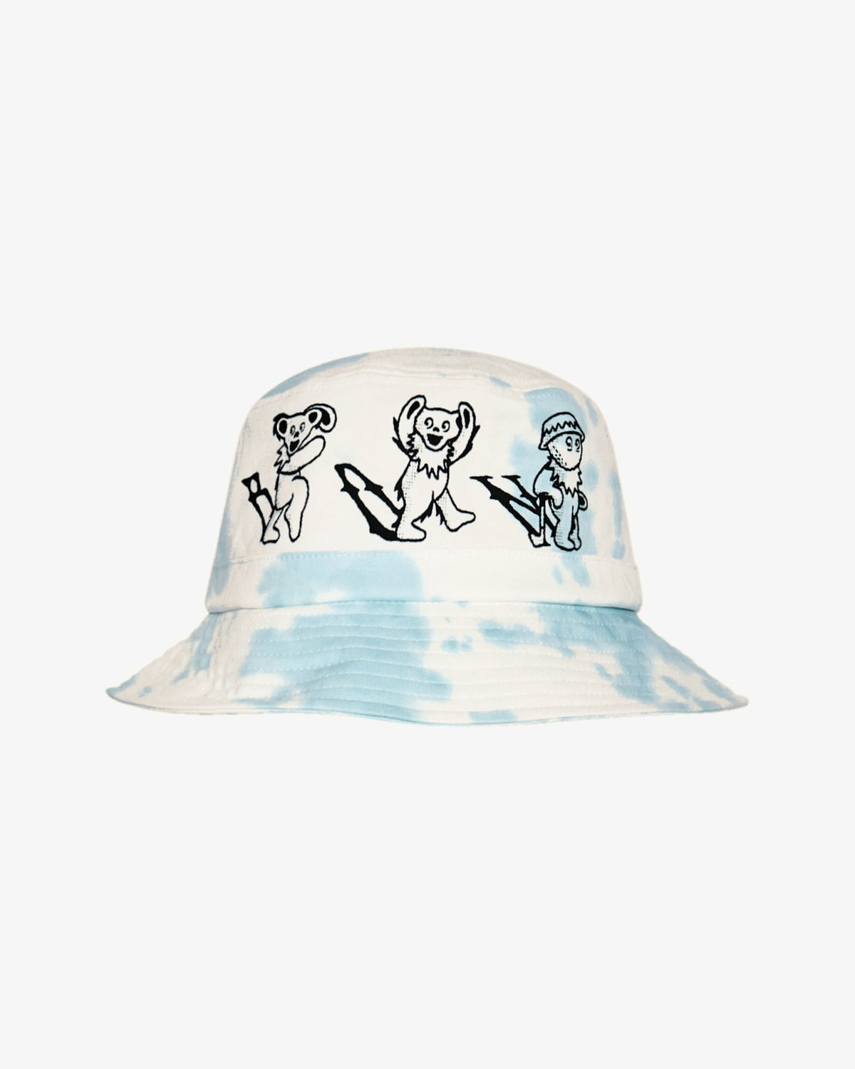 Grateful Dead Alphabet Bucket Hat - Light Blue Malbon Men