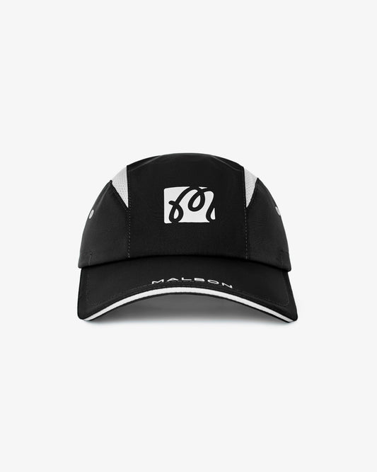 Performance Mesh Panel Bungee Hat - Black Malbon Men