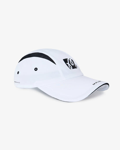 Performance Mesh Panel Bungee Hat - White / Silver Malbon Men