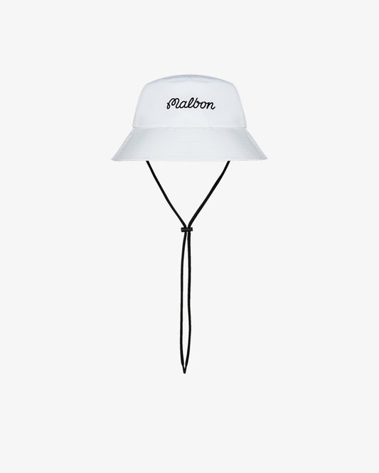 Malbon Bucket Hat - White Malbon Men