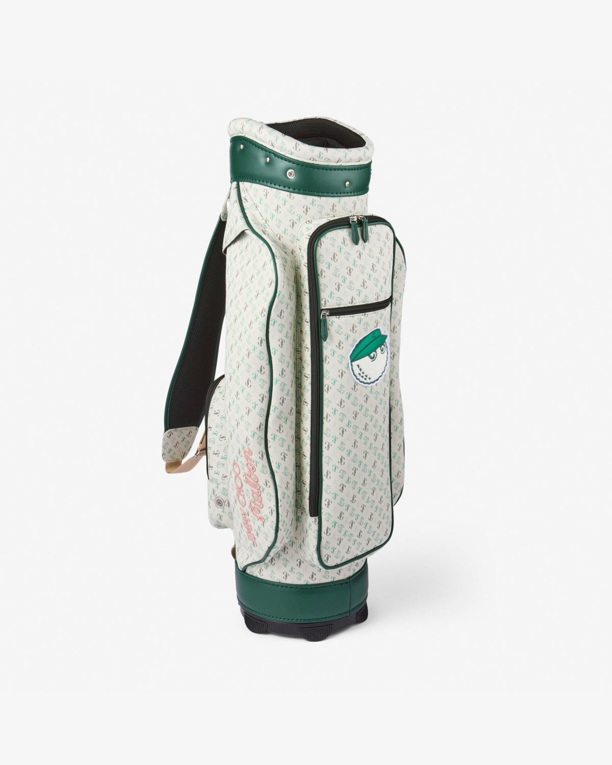 Jimmy Choo X Malbon Golf Bag - Latte/Malbon Green/Malbon Pink Malbon Men