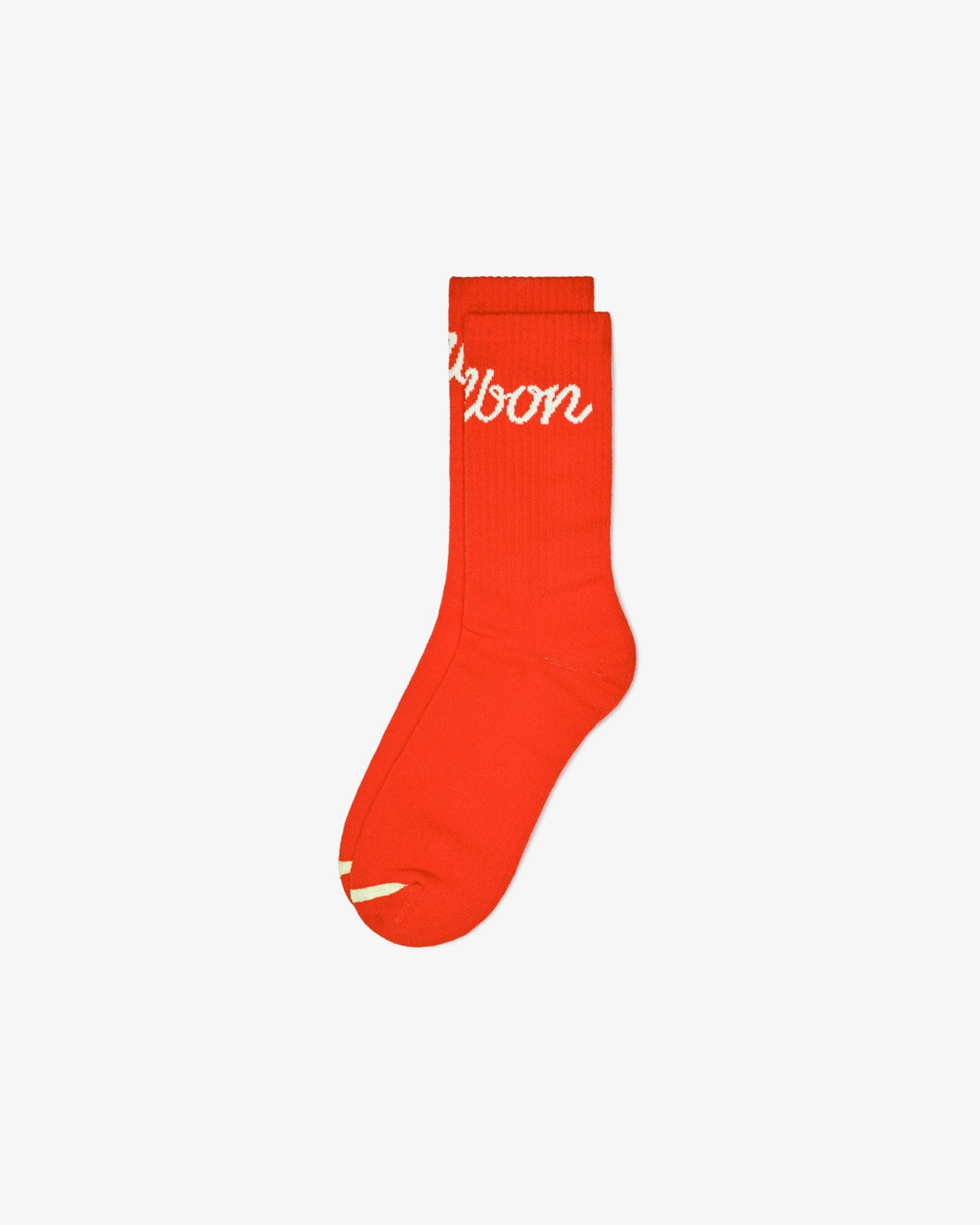 Bon Script Sock - Orange Red Malbon Men
