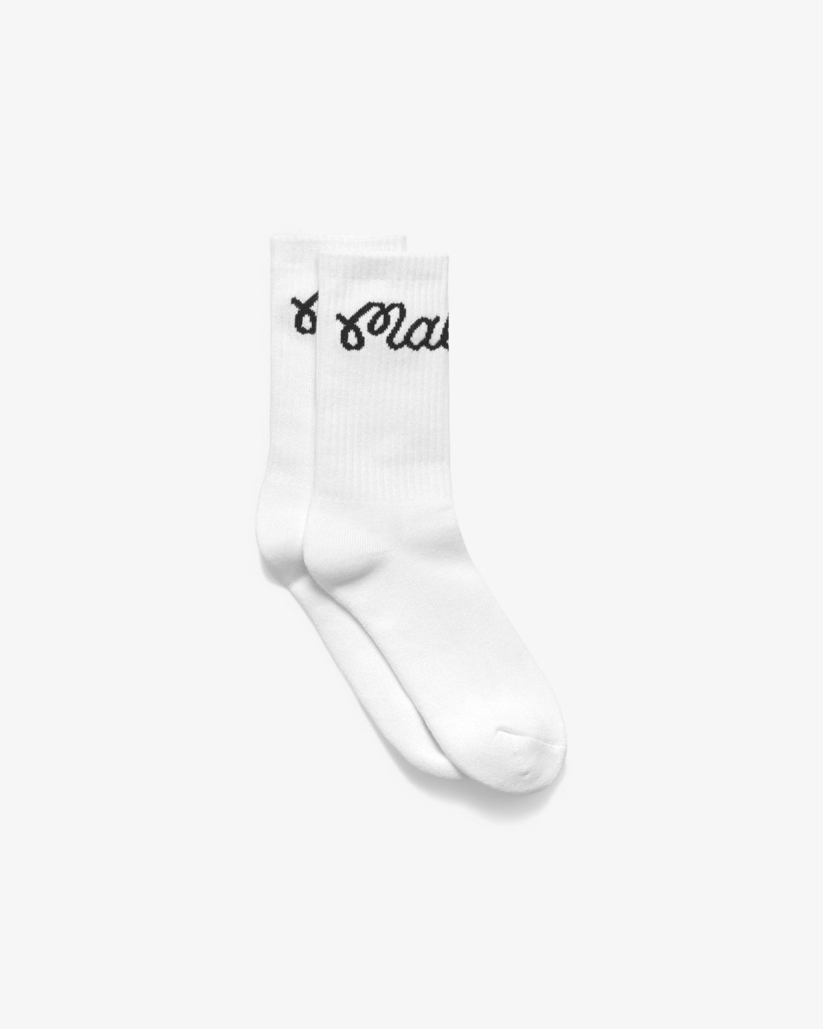 Bon Script Sock - White Malbon Men